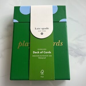 Kate Spade Green Oversized Playing Cards